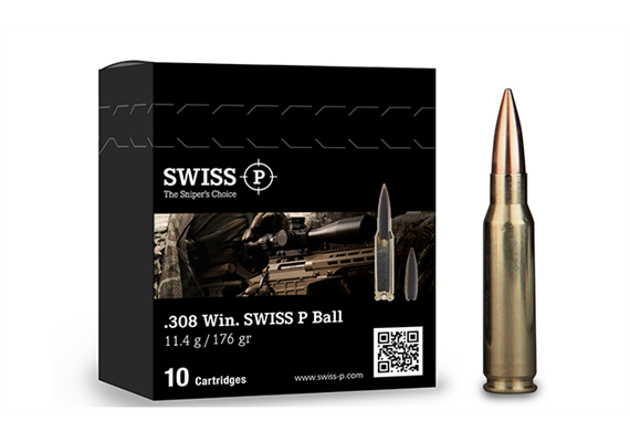 308 Win. SWISS P Target 175 gr / 11.3 g 10 Schuss