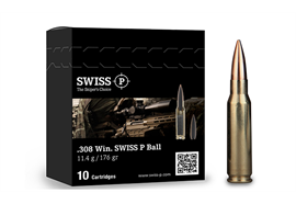 308 Win. SWISS P Target 175 gr / 11.3 g 10 Schuss
