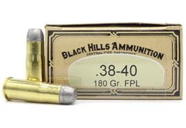 Black Hills .38-40 180Gr FPL 20 Schuss