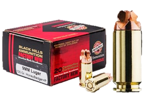 Black Hills HoneyBadger Cal. 9mm Para Sub20 Schuss