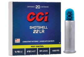 CCI 39 Schrotpatrone .22lr, No. 12, 31gr