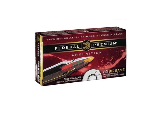 Federal 300 Win Mag 165 Gr Trophy Bonded Tip, Box Of 20