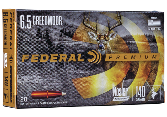 Federal 6.5 Creedmoor140Gr Nosler Accubo 20 Schuss