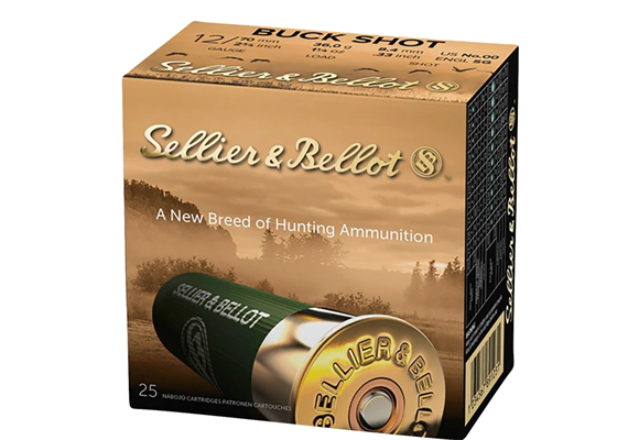 Flintenpatrone Sellier & Bellot S&B 12/70 Buck Shot 8.40mm 36g. 25 Schuss