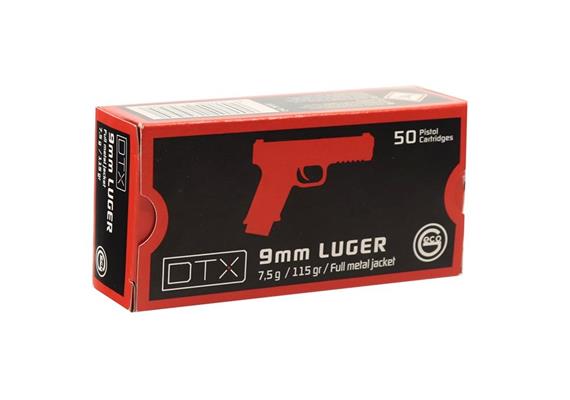 Geco 9mm Para 7.5g DTX VM 50 Schuss