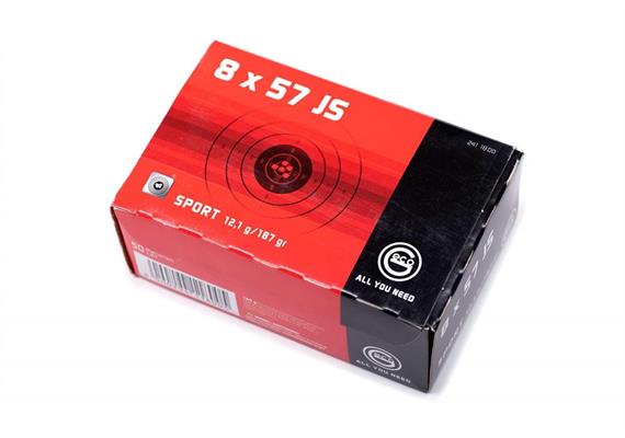 Gewehrpatrone Geco Sport 8x57 JS 12.1 g / 187 gr 50 Schuss