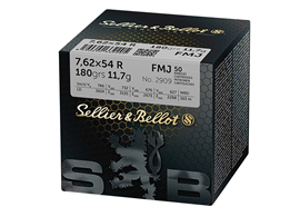 Gewehrpatrone Sellier & Bellot S&B 7.62x54R 11,7g/180grs. FMJ 50 Schuss