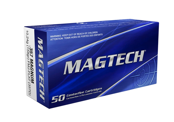 Kurzwaffenpatrone Magtech .357 MAG FMJF 10,2g/158grs. 50 Stk.