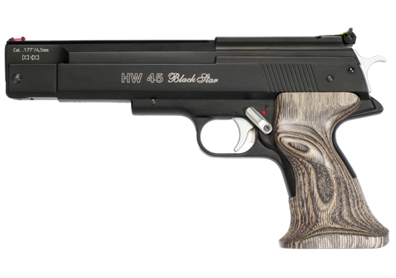 Luftpistole Weihrauch HW45 Black Star 4.5mm