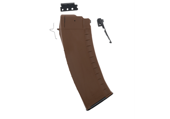 MAGAZIN Bulgarian AK-74 5.45x39mm 30-Round Reinforced Steel Lug Polymer Brown