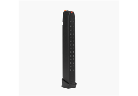 Magazin Glock 17/19, Kal. 9mm Para, 33 Schuss Orange Zubringer