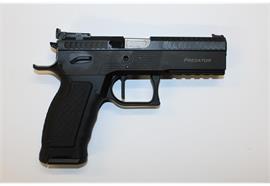 PISTOLE PHOENIX PREDATOR 9X19mm RH, nur SA, Fieberkorn rot, OR LPA, Standart Lauf, Alu Gri