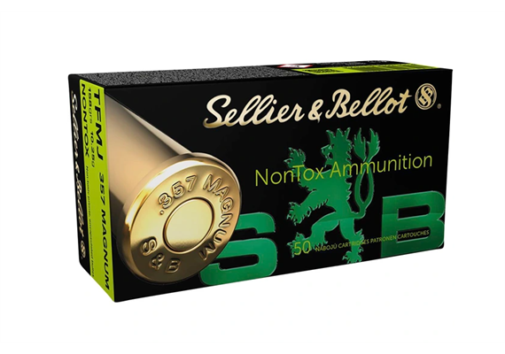 Pistolenpatrone Sellier & Bellot S&B 9 mm Luger TFMJ NonTox 8,0g/124grs.