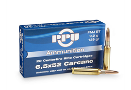 PPU Prvi Partizan 6.5x52 Carcano 9.0g FMJ 20 Schuss