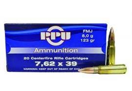PPU Prvi Partizan 7.62x39 123 SP RN 20 Schuss