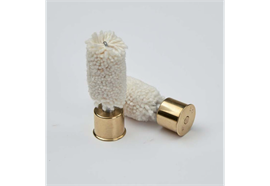 Puffer-Patronen Messing Kal. 12, 2 Stück mit Woll-Mop von EVOLUTION