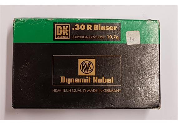 RWS Dynamit Nobel .30 R Blaser 10.7g DK 20 Schuss