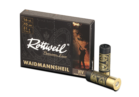 Schrotpatrone Rottweil 16/70 Waidmannsheil TPL HV No.5 3mm 31g 10 Schuss