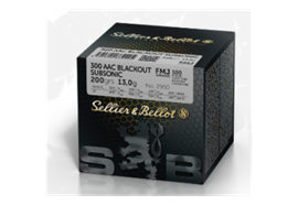 Sellier & Bellot 300 AAC Blackout Subsonic 200 gr