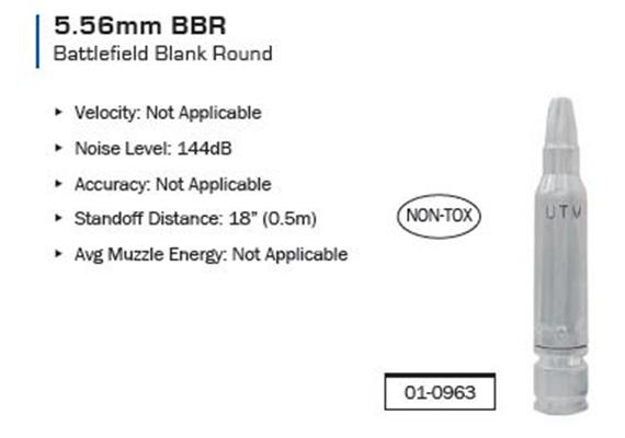 Trainings Munition UTM 5.56mm BBR 50 Schuss