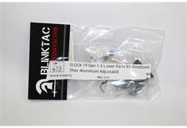 Blink Tactical Glock 19 Gen1-3 Lower Parts Kit Anodized Silver Alu. Adjustable