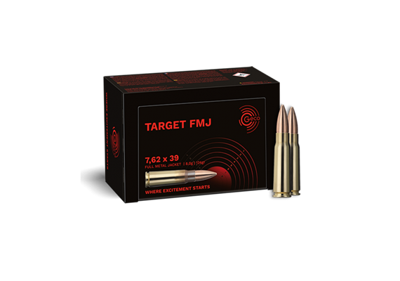 Büchsenpatrone GECO 7.62x39mm Target 8 g / 124 gr 50 Schuss