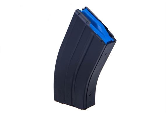 C PRODUCTS DEFENSE / DURAMAG 6.5 GRENDEL STAINLESS STEEL MAGAZINE W/ BLUE FOLLOWER - 20RD