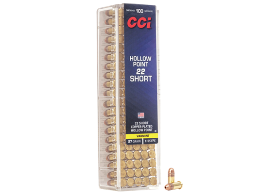 CCI 28 KK-Patrone .22short, SHORT CP-HP 27gr