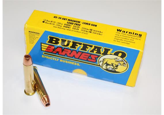 Gewehrpatrone Buffalo Bore Ammunition 45-70 350gr 20 Schuss