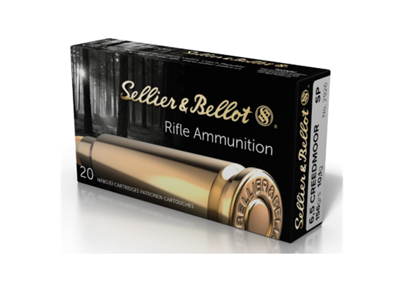Gewehrpatrone Sellier & Bellot S&B 6,5 Creedmoor 9,1g/140grs. FMJ 20 Schuss