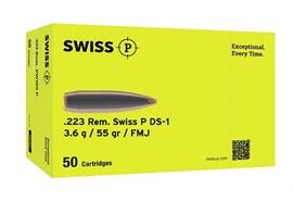 Gewehrpatrone Swiss P .223 Rem 55grs FMJ 1000Schuss