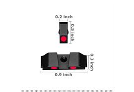 Glock 19 17 Red Night Sight Sights Glock 17 19 Night Sights Tritium Sight