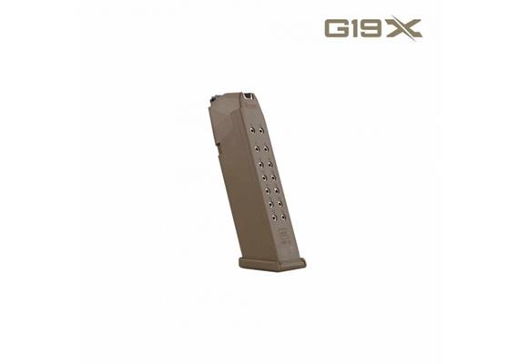 Glock 19X Magazin, Kal. 9mm Para, 17 Schuss