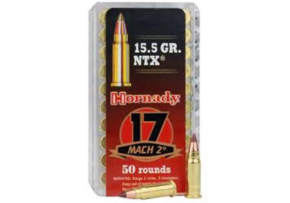 Hornady 17 Mach 2 15.5gr NTX 50 Schuss