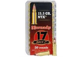 Hornady 17 Mach 2 15.5gr NTX 50 Schuss