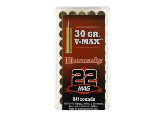 Hornady 22 Magnum 30gr V-Max 50 Schuss