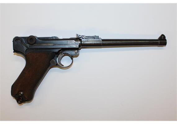 Pistole DWM 1917 Lange Pistole 08 9mm Para rote 9 Artillerie / Ari