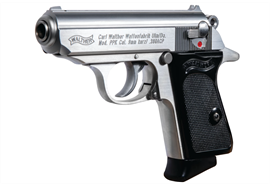 Pistole Walther PPK stainless 9mm Kurz / .380 ACP 3.3" 6 Schuss