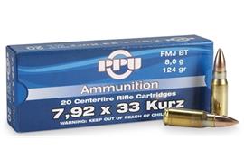 PPU Prvi Partizan 7.92x33 Kurz 8.0g FMJ 20 Schuss
