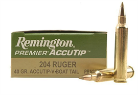 Remington 204 Ruger 40gr Accutip-V 20 Schuss