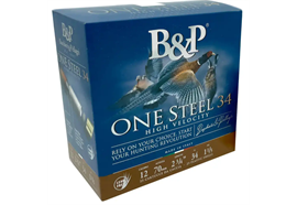 Schrotpatrone Baschieri & Pellagri B&P 12/70 One Steel HV 2,9mm 34g.
