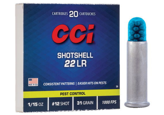 Schrotpatrone CCI 39 .22lr, No. 12, 31gr
