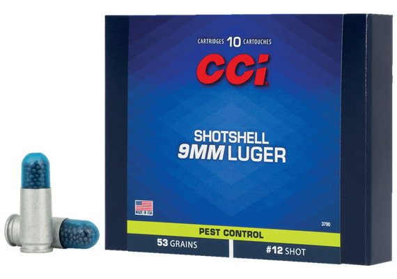 Schrotpatrone CCI 9mm Luger, No. 12, 53gr 10 Schuss