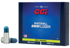 Schrotpatrone CCI 9mm Luger, No. 12, 53gr 10 Schuss