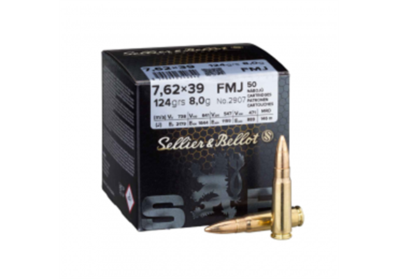 Sellier & Bellot 7.62x39 124gr FMJ 50 Schuss