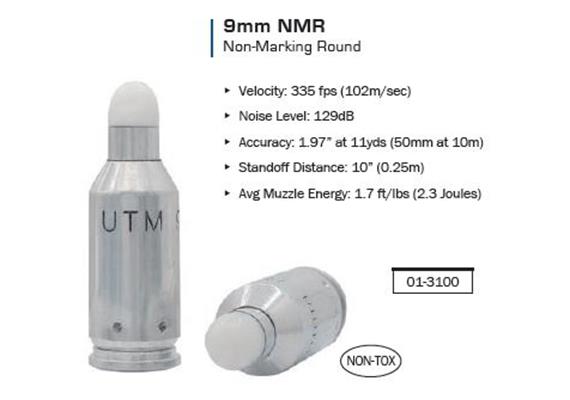 Trainings Munition UTM 9mm NMR Blue 50 Schuss