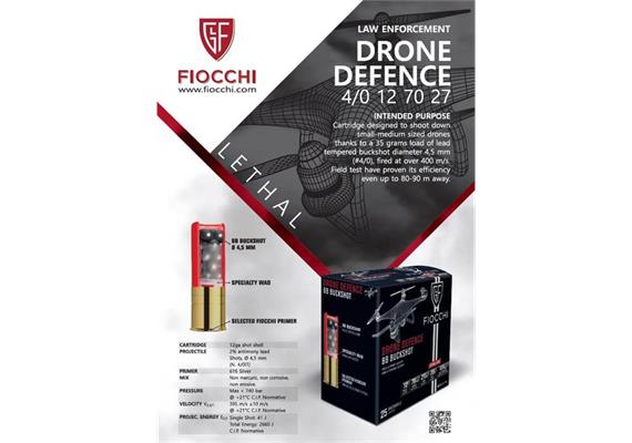 Fiocchi 12/70 Drone Defence 4.5mm 28 Schuss