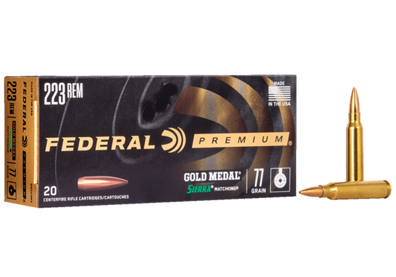 Gewehrpatrone Federal .223 Rem Matchking BTHP 77gr 20 Schuss