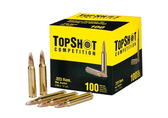 Gewehrpatrone TopShot .223 Rem 55grs VLM BT 1000 Schuss