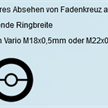 Irisringkorn Vario mit Fadenkreuz M18x0.5 | Bild 2
